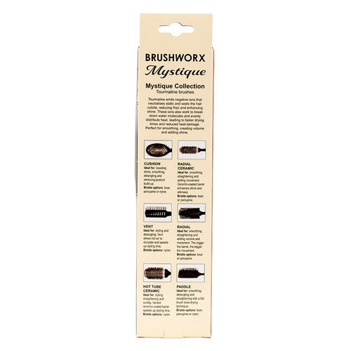 Brushworx Mystique Tourmaline Boar Radial - Large 60mm