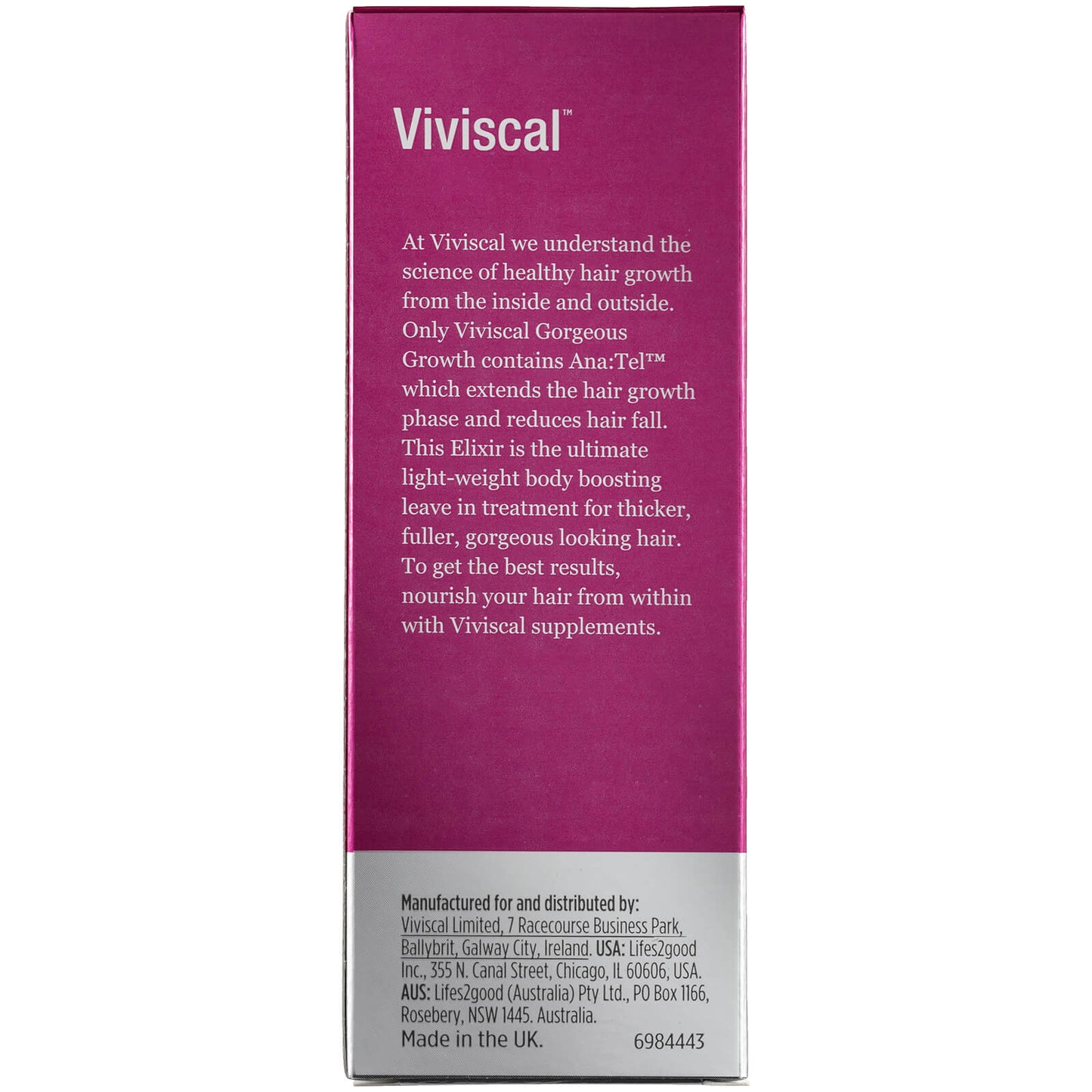 Viviscal Densifying Body Boosting Leave-in Elixir for Fuller/Thicker Hair with Biotin and Keratin 50ml