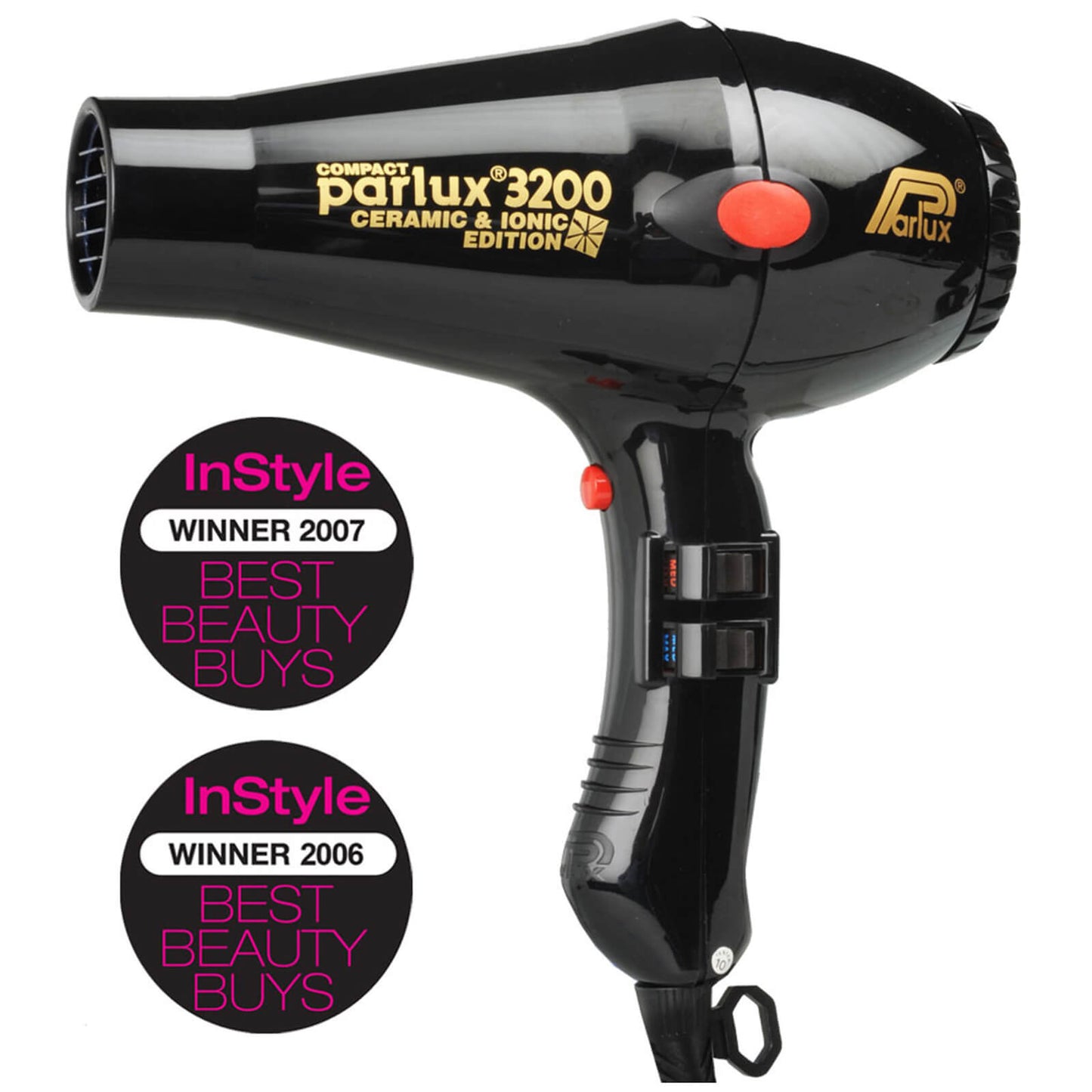 Parlux 3200 Compact Ceramic & Ionic Hair Dryer 1900W (Various Shades)