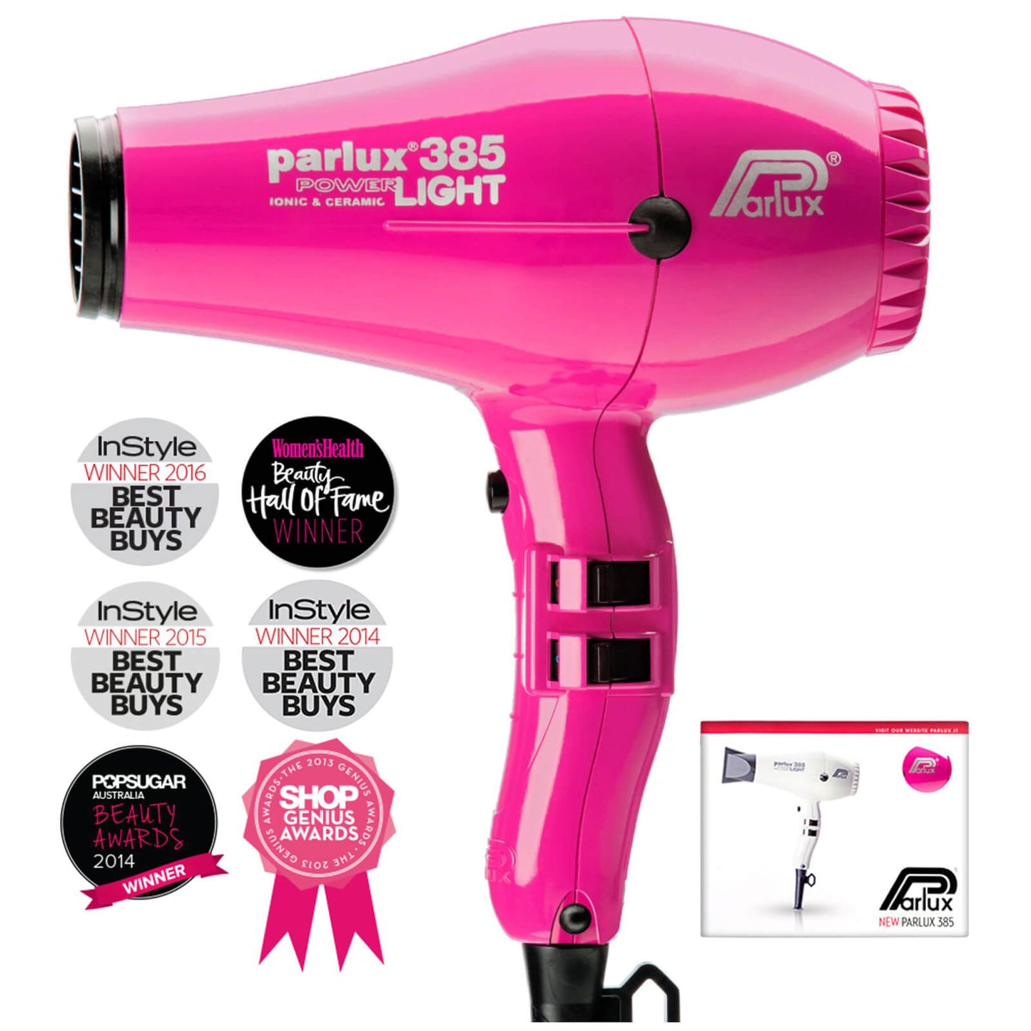 Parlux 385 Power Light Hair Dryer 2150W (Various Shades)