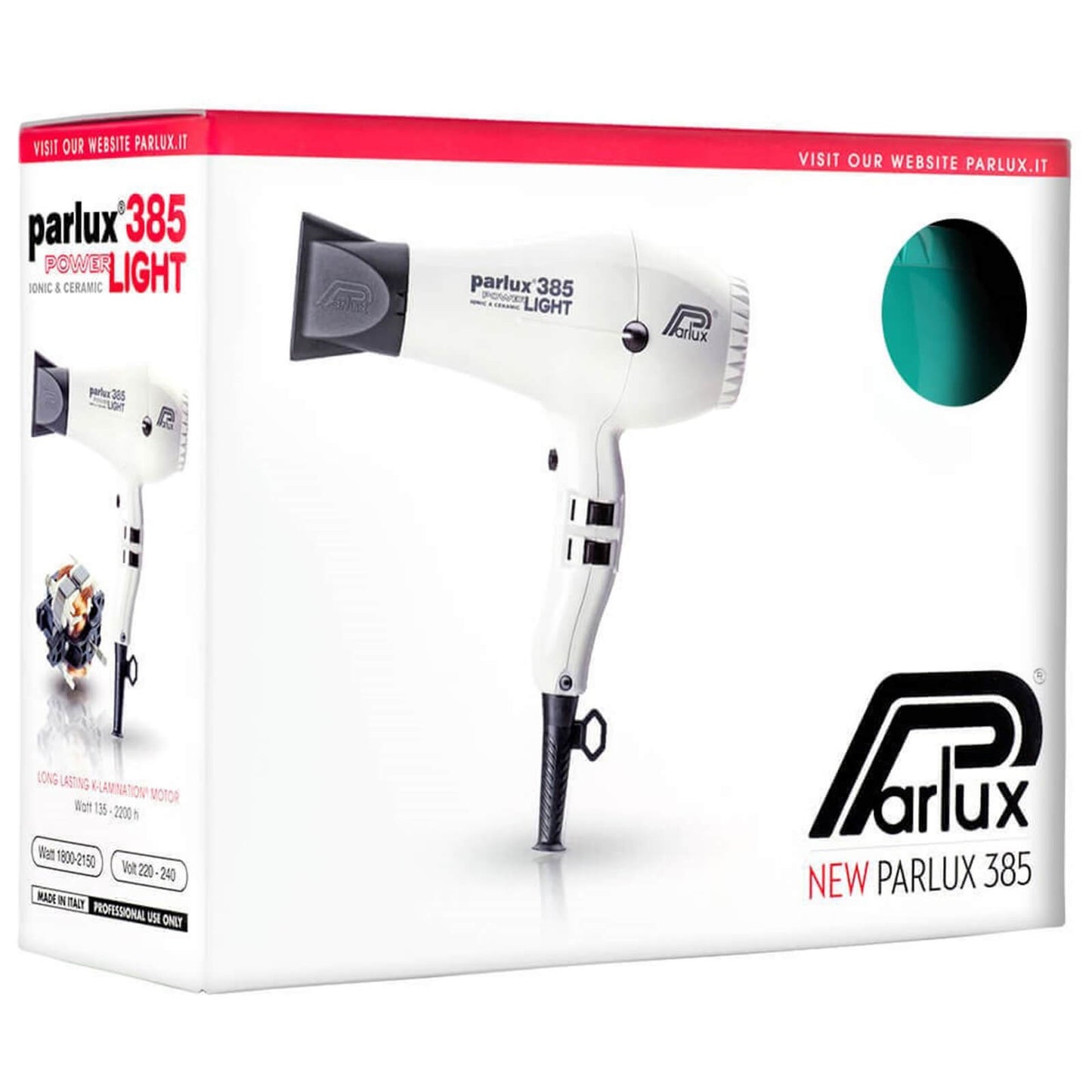 Parlux 385 Power Light Hair Dryer 2150W (Various Shades)