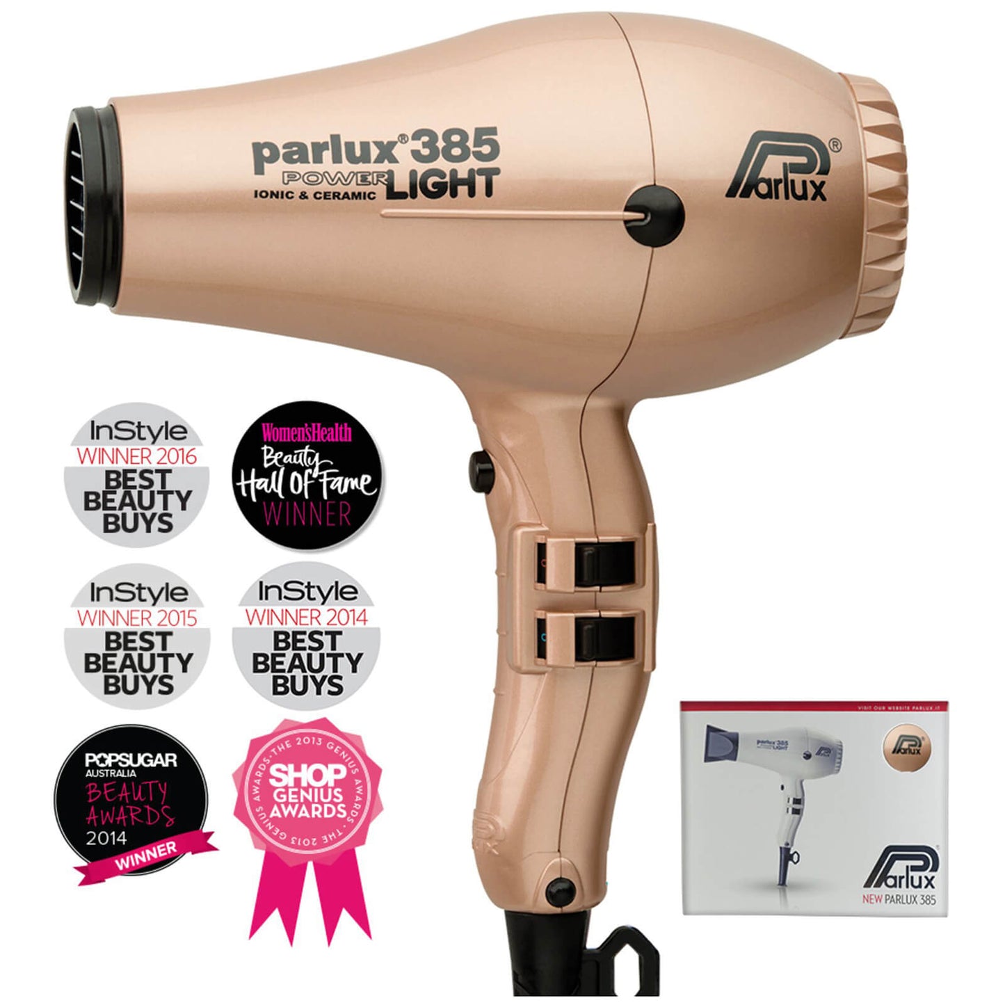 Parlux 385 Power Light Hair Dryer 2150W (Various Shades)