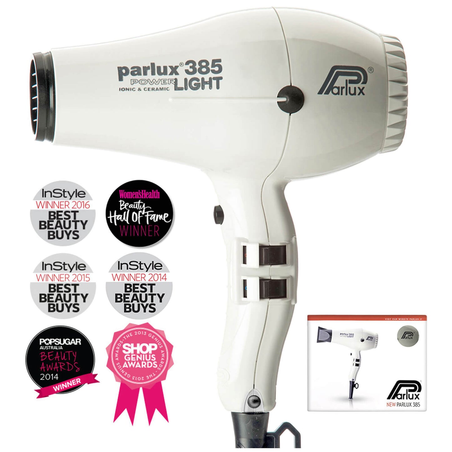Parlux 385 Power Light Hair Dryer 2150W (Various Shades)