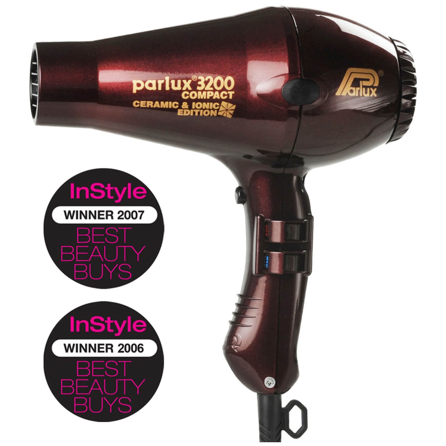 Parlux 3200 Compact Ceramic & Ionic Hair Dryer 1900W (Various Shades)
