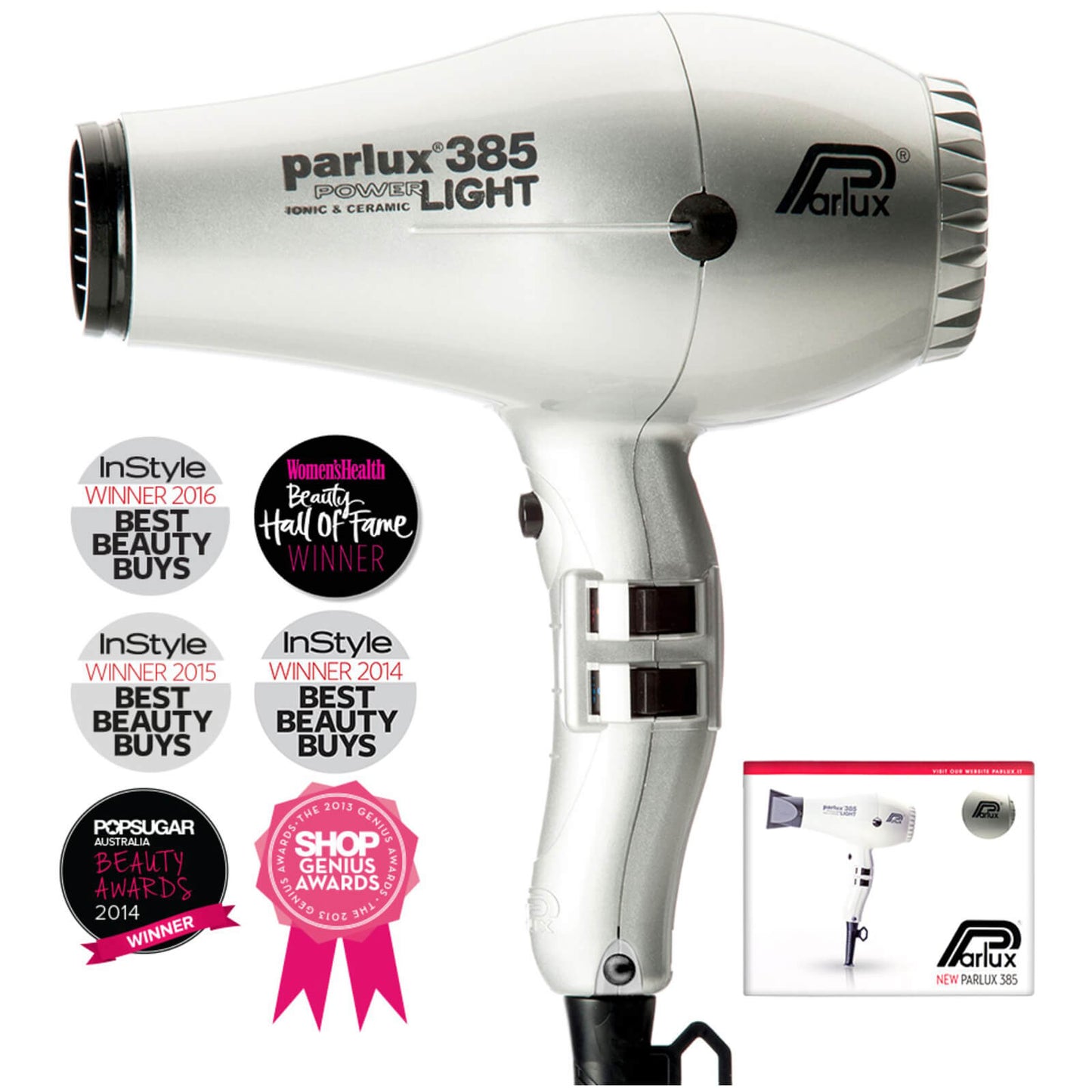 Parlux 385 Power Light Hair Dryer 2150W (Various Shades)