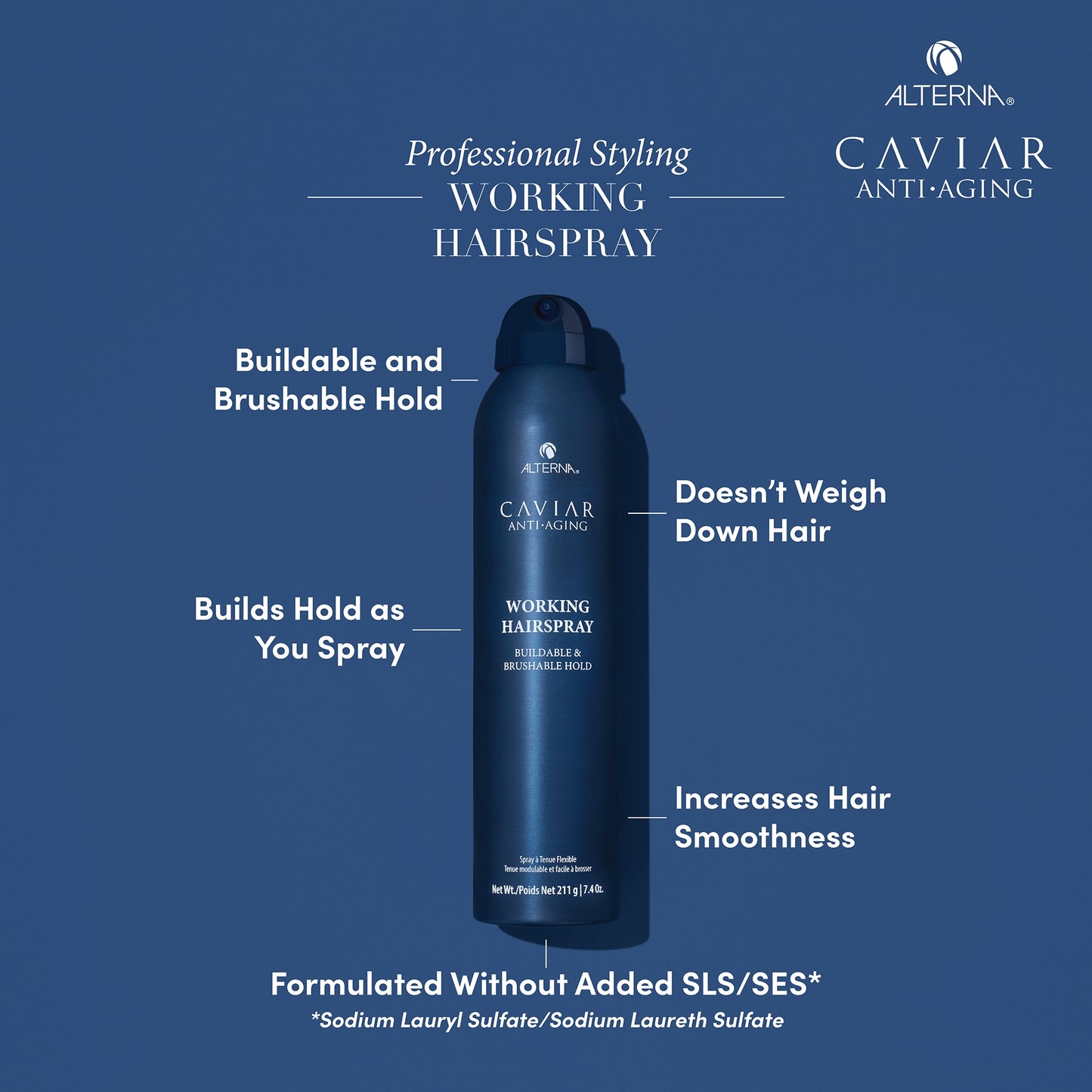 Alterna Caviar Anti-Aging Professional Styling Working Hair Spray 211g