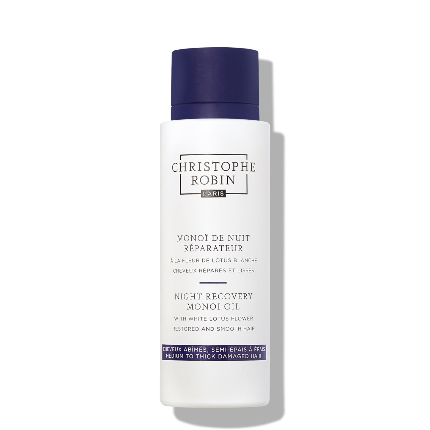 Christophe Robin Night Recovery Monoï Oil With White Lotus Flower 150ml