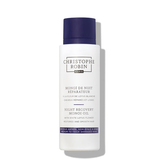 Christophe Robin Night Recovery Monoï Oil With White Lotus Flower 150ml