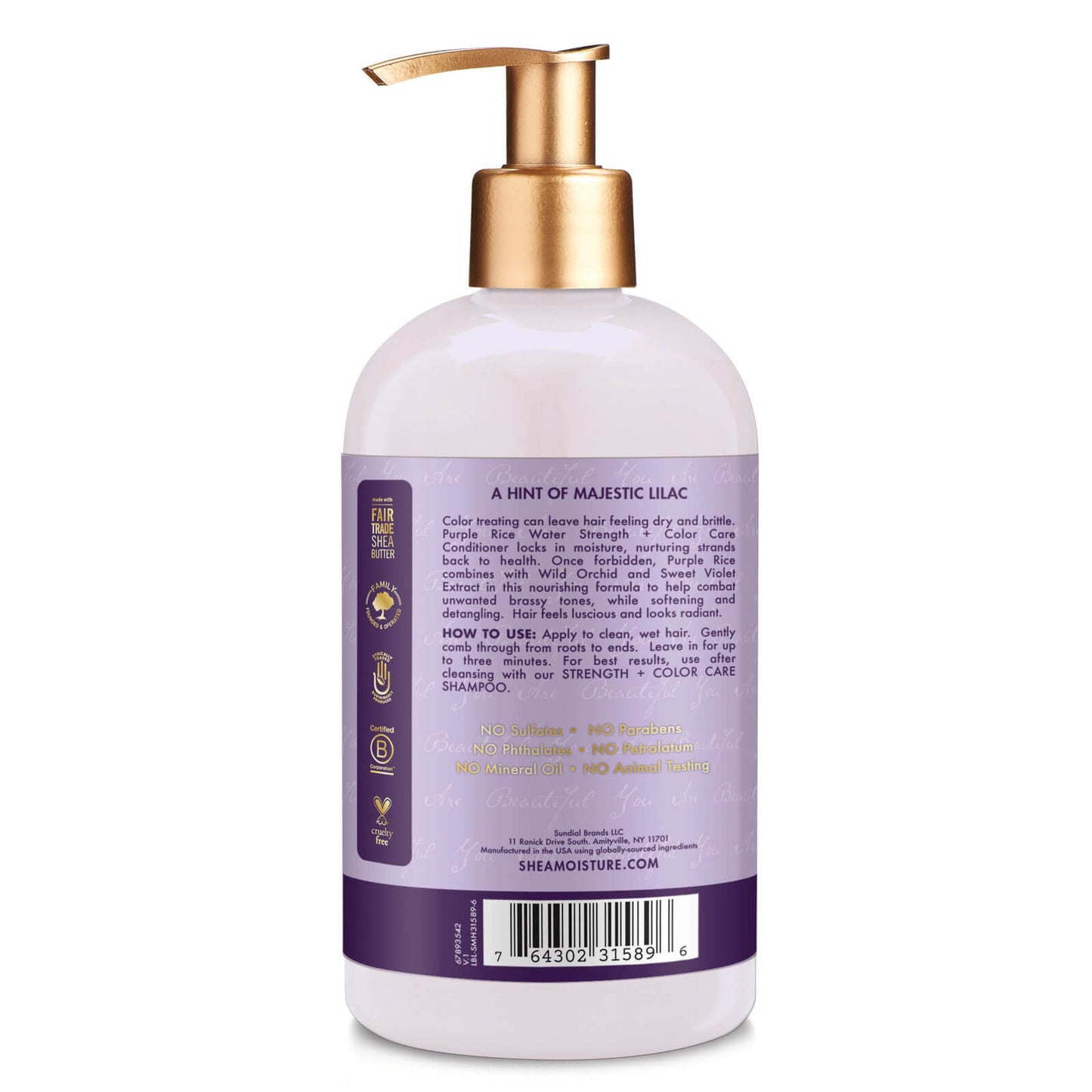 SheaMoisture Strength And Colour Purple Rice Water Conditioner 370ml