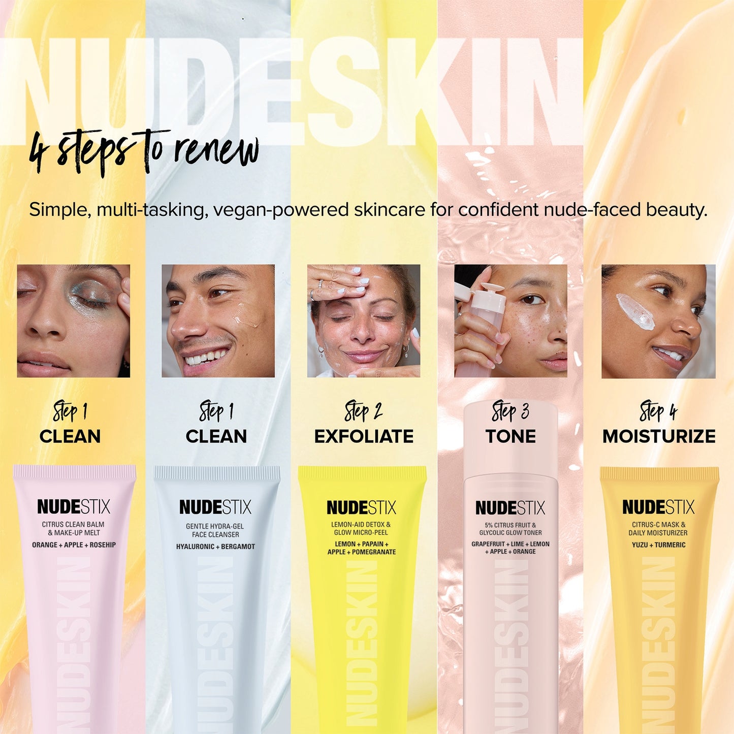 NUDESTIX Nudeskin Gentle Hydra-Gel Face Cleanser 70ml