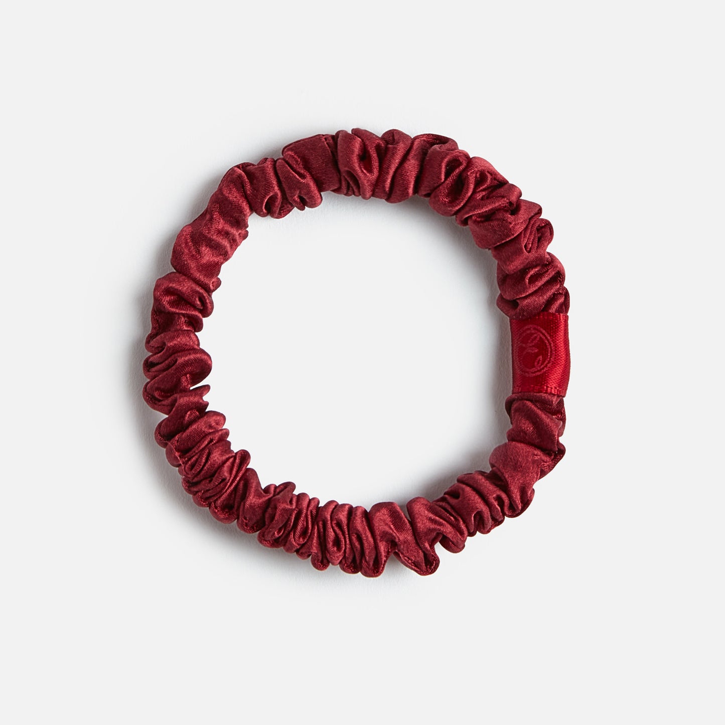 ESPA Silk Scrunchie - Claret Rose - Small & Regular