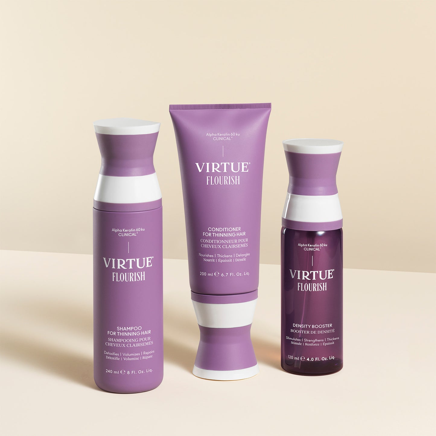 Virtue Flourish Hair Rejuvenation Treatment Kit (Phyto-Follicle Nutrient) - Full Size (90 day)