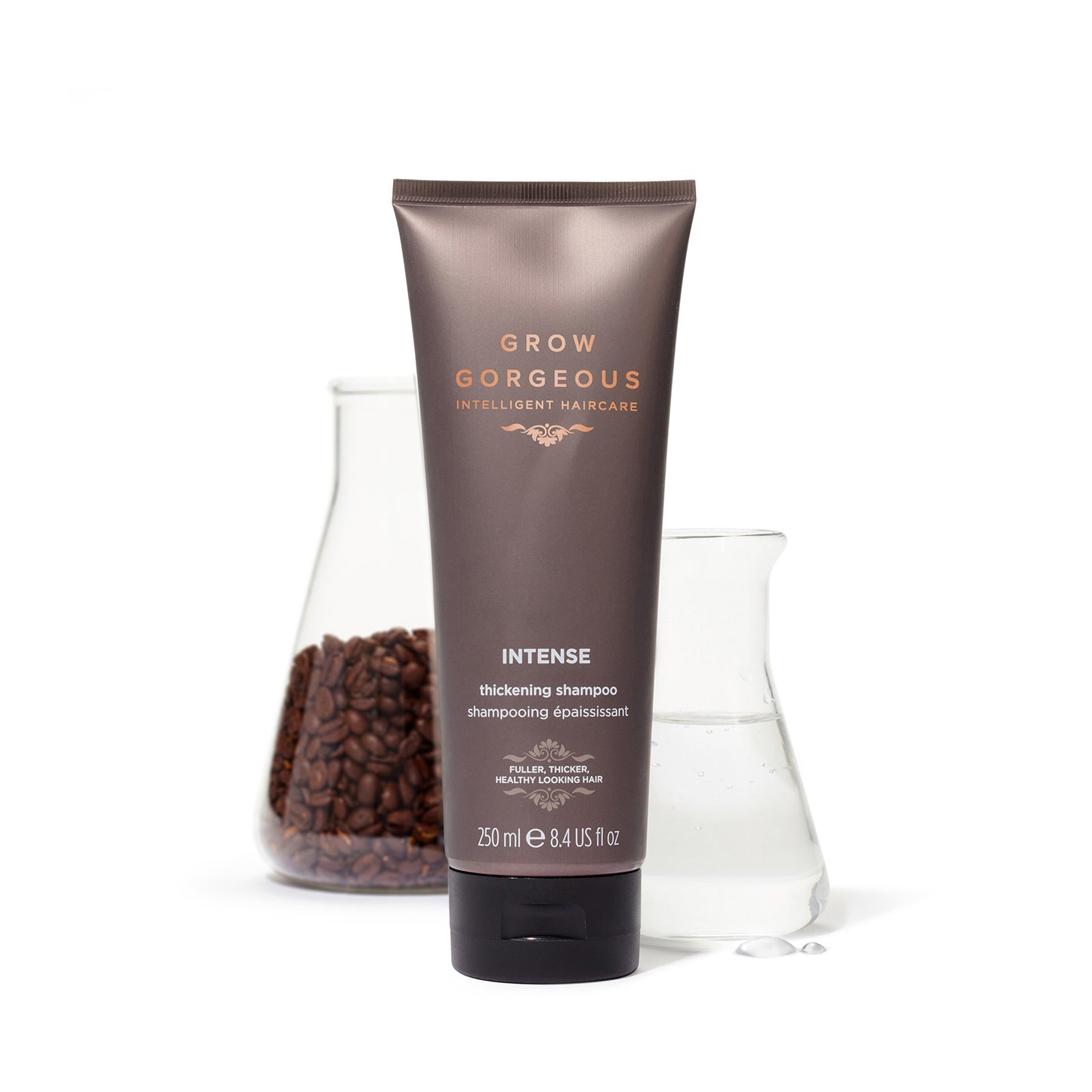 Grow Gorgeous Caffeine Queen Hair Density Serum Intense + Intense Thickening Shampoo Duo