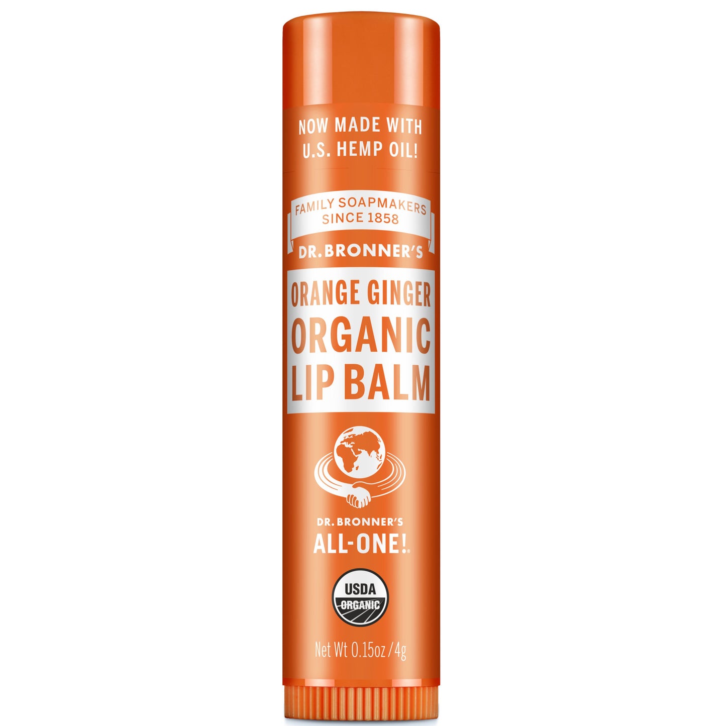 Dr. Bronner's Organic Lip Balm - Orange and Ginger