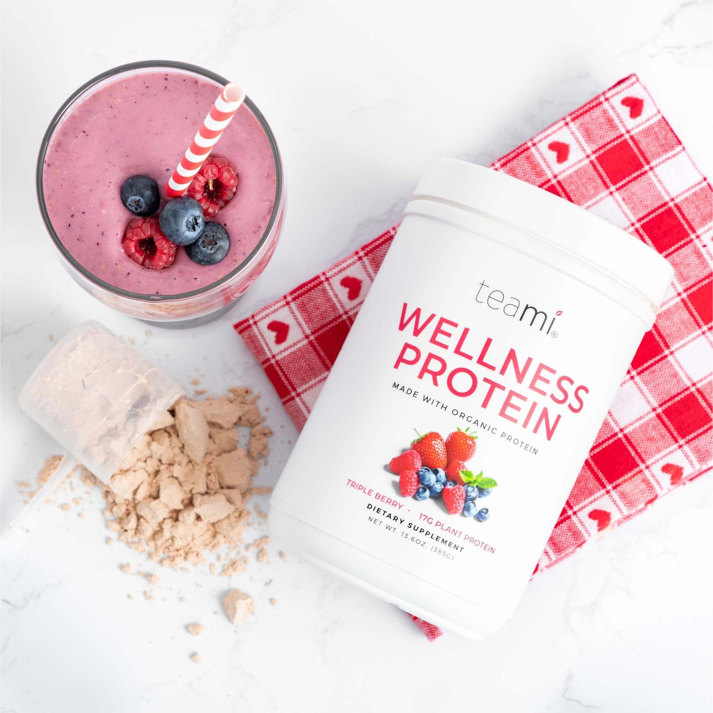 Teami Plant Based Wellness Protein - Triple Berry