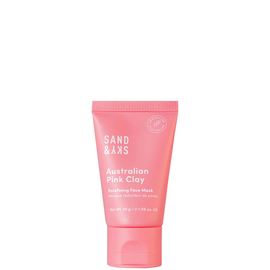 Sand & Sky Australian Pink Clay Porefining Face Mask Deluxe Travel Size 30g