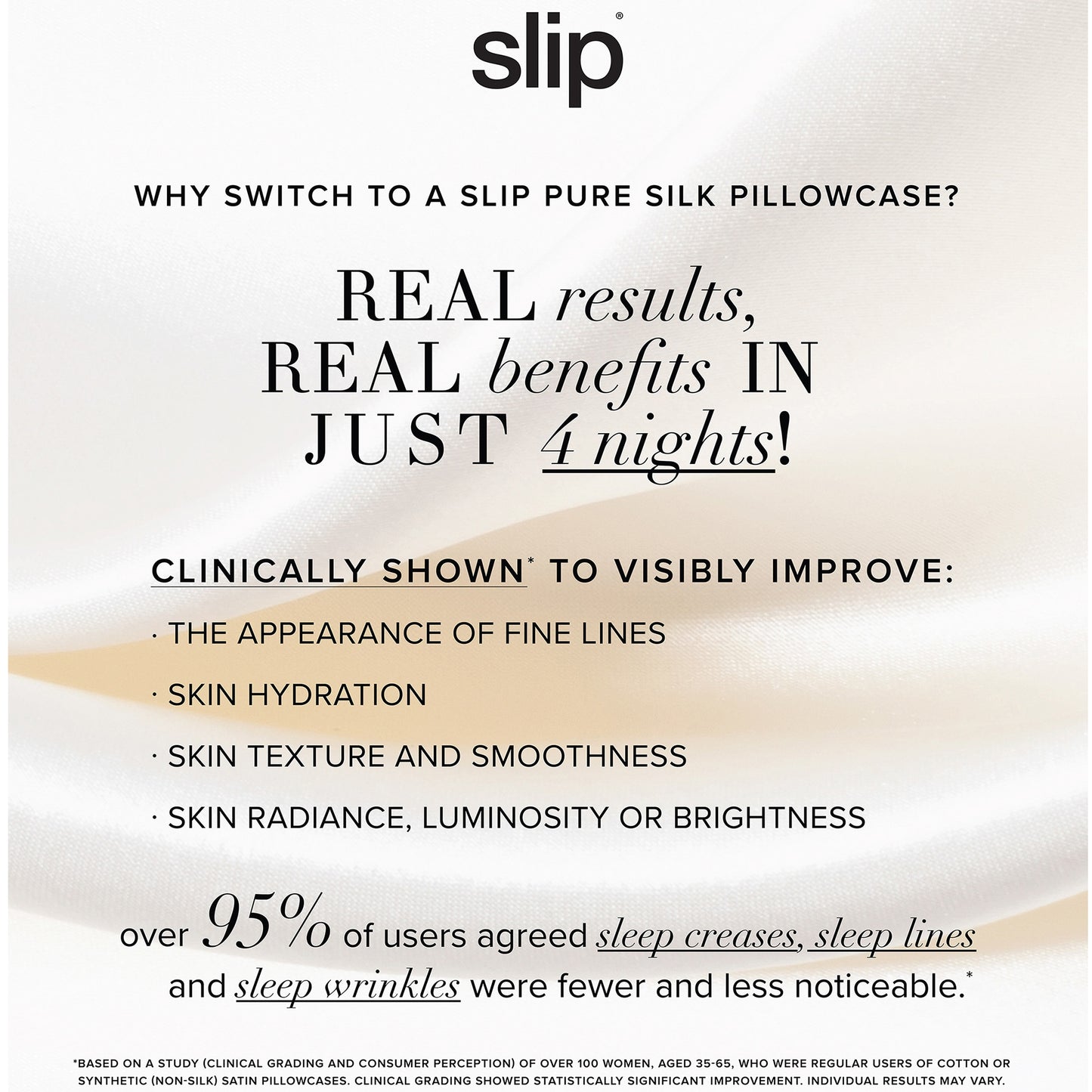 Slip Pure Silk Queen Pillowcase - Petal