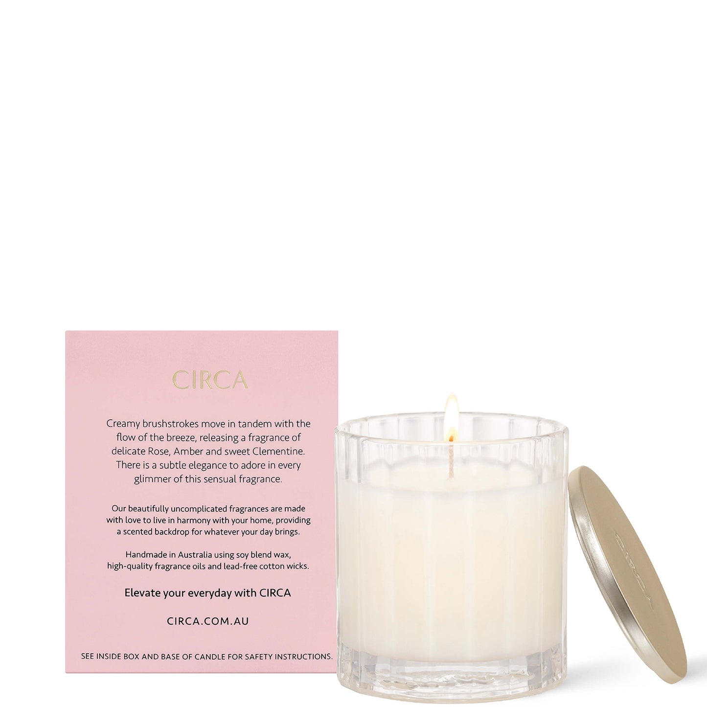 CIRCA Rose Nectar and Clementine Candle 60g