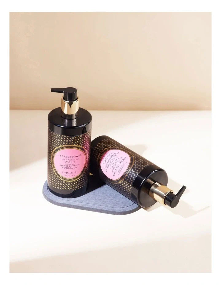 MOR Lychee Flower Bath and Body Duo with Tray