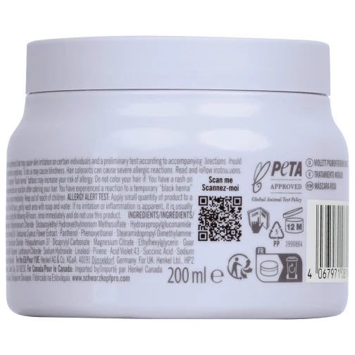 Schwarzkopf Blondme Bond Repair Purple Mask 200mL