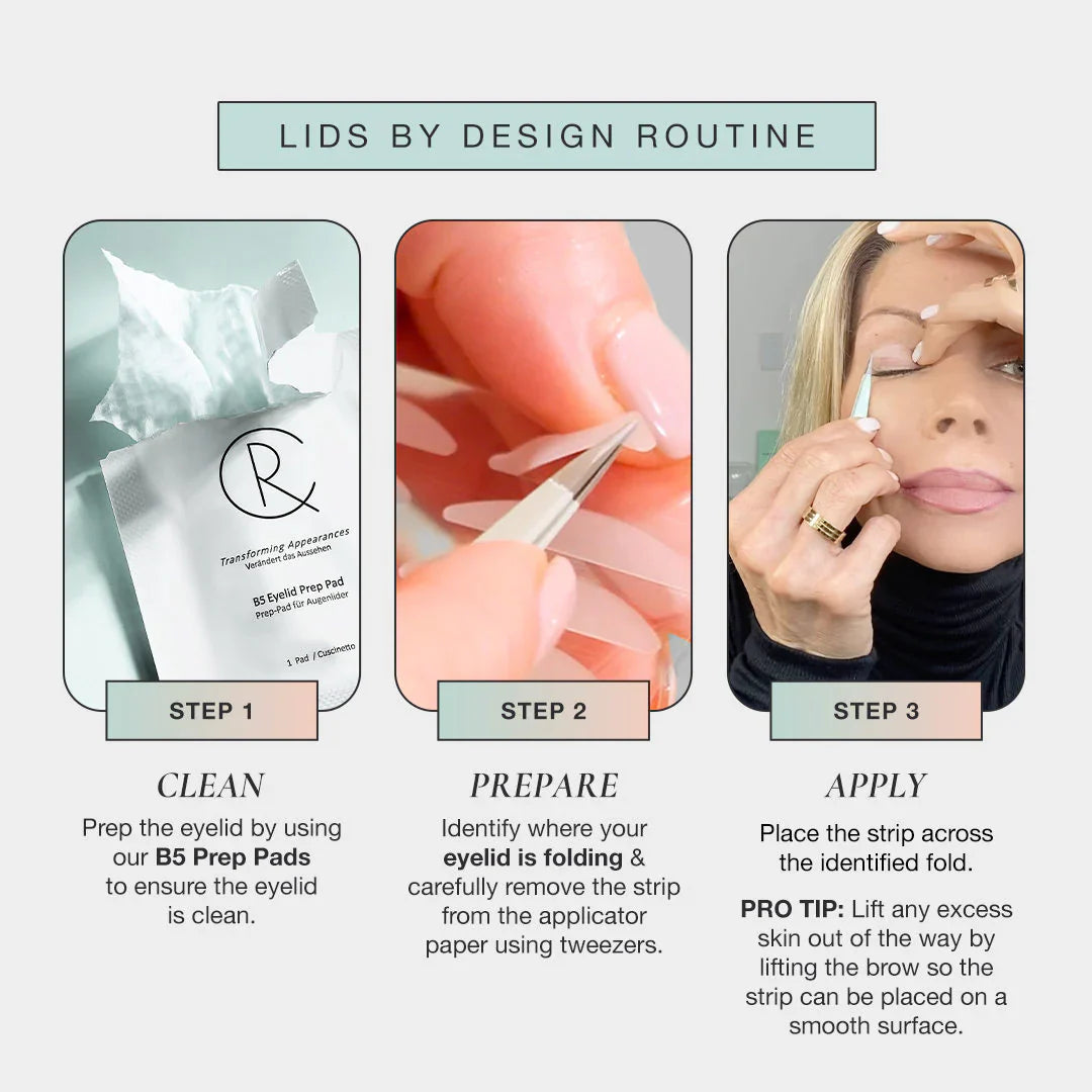 Contours Rx Lids by Design 7mm Eye Lift Strips - 80 Pack