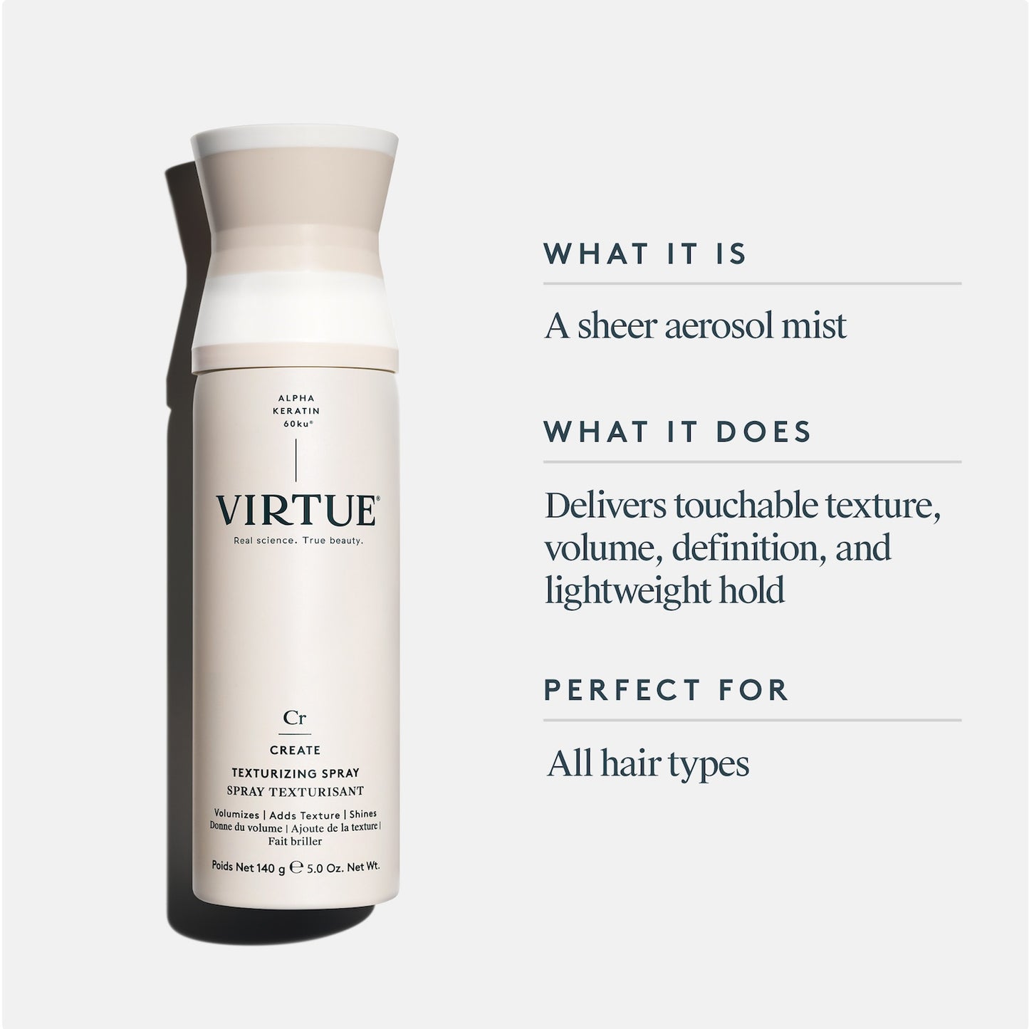 Virtue Create Texturizing Spray 140g