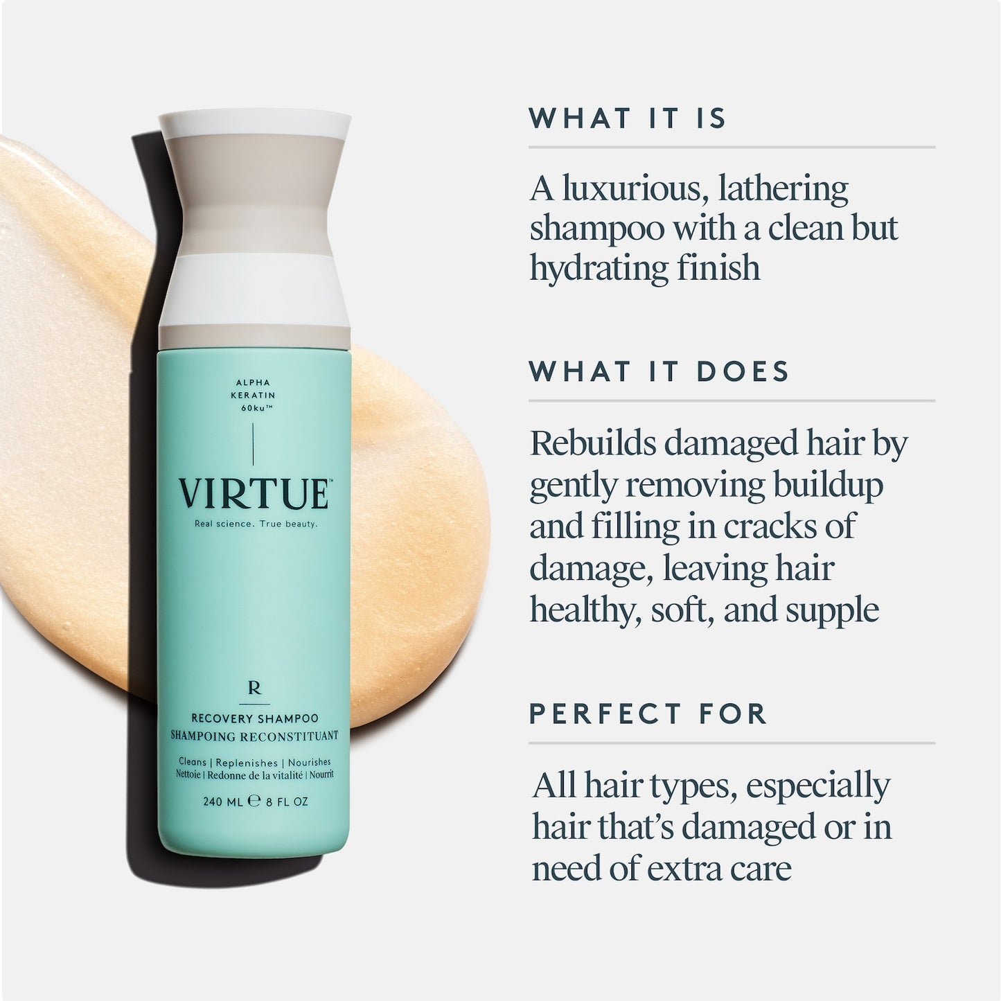 Virtue Recovery Shampoo 240ml