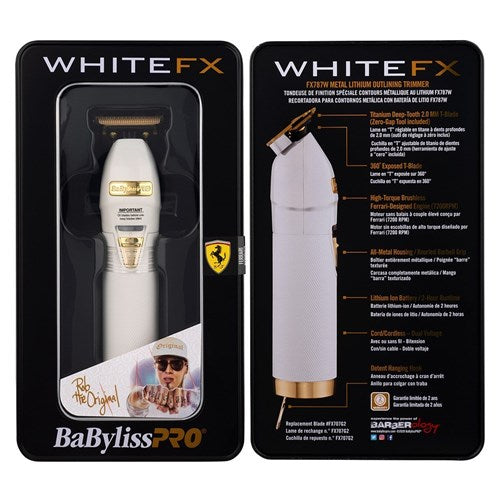 BaBylissPRO White FX Skeleton Outliner Lithium Trimmer