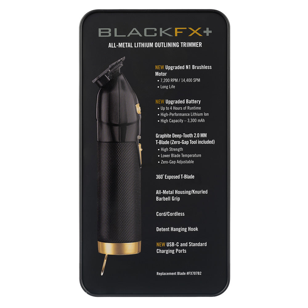 BaBylissPRO FX+ Outliner Trimmer - Black
