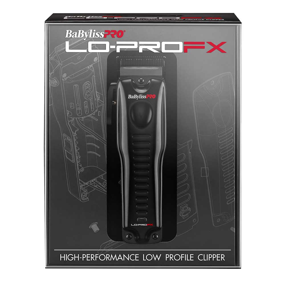 BaBylissPRO Lo-ProFX Clipper - Black Cord/Cordless