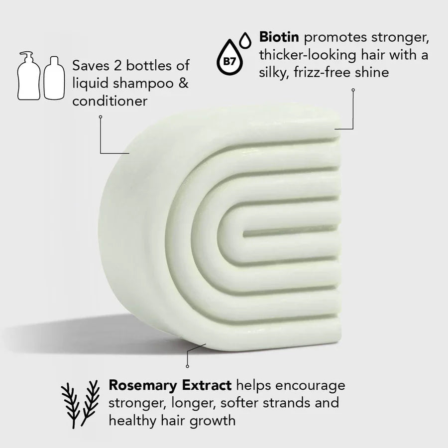 Kitsch Rosemary & Biotin Volumizing Solid Conditioner Bar 77g