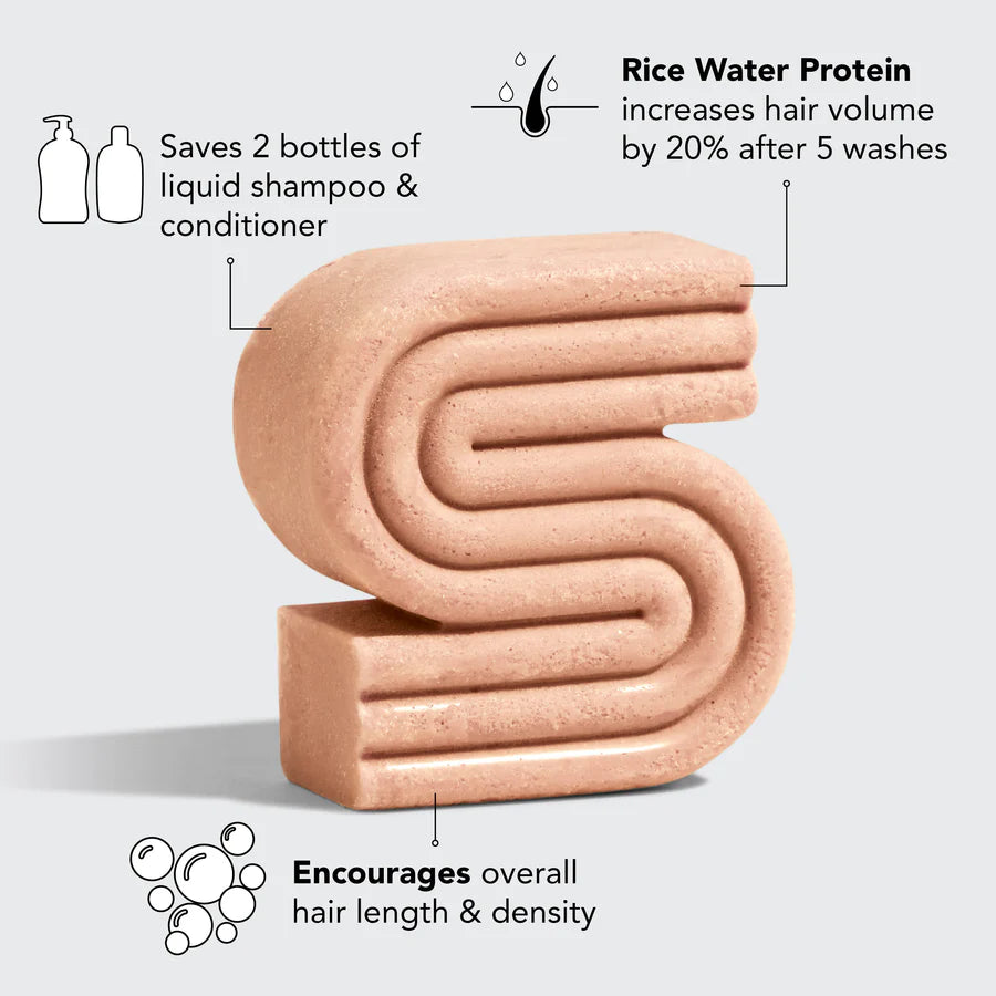 Kitsch Rice Water Protein Strengthening Shampoo Bar 91g