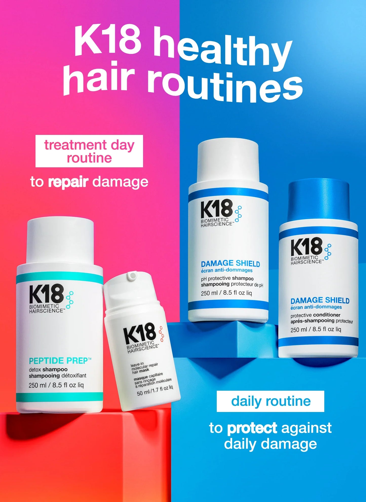 K18 Damage Shield pH Shampoo 250ml