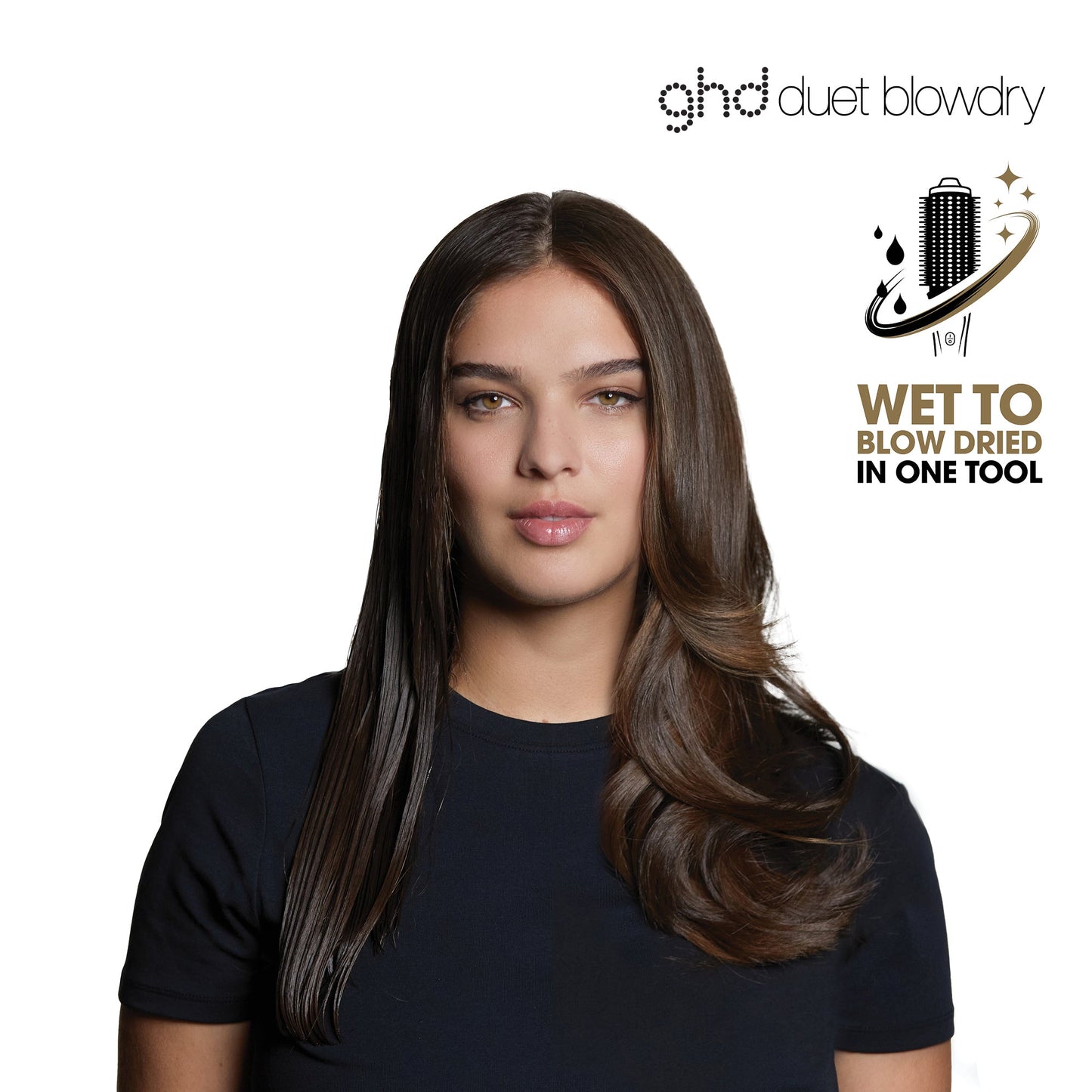 ghd Duet Blowdry Volumising Hot Air Brush - White