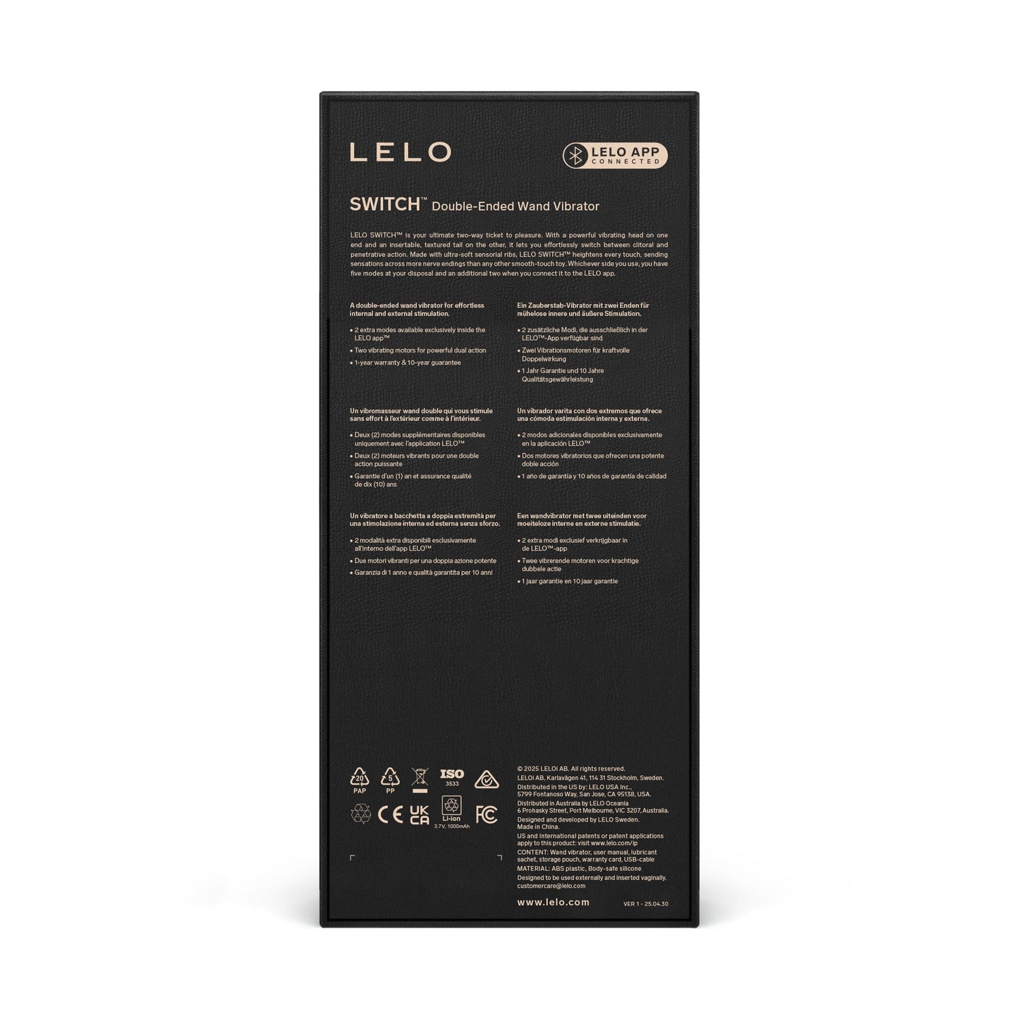 LELO Switch Wave - Soft Pink