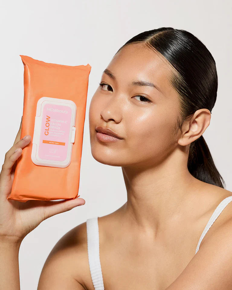 MCoBeauty Glow Vitamin-C Facial Wipes - 25 Wipes