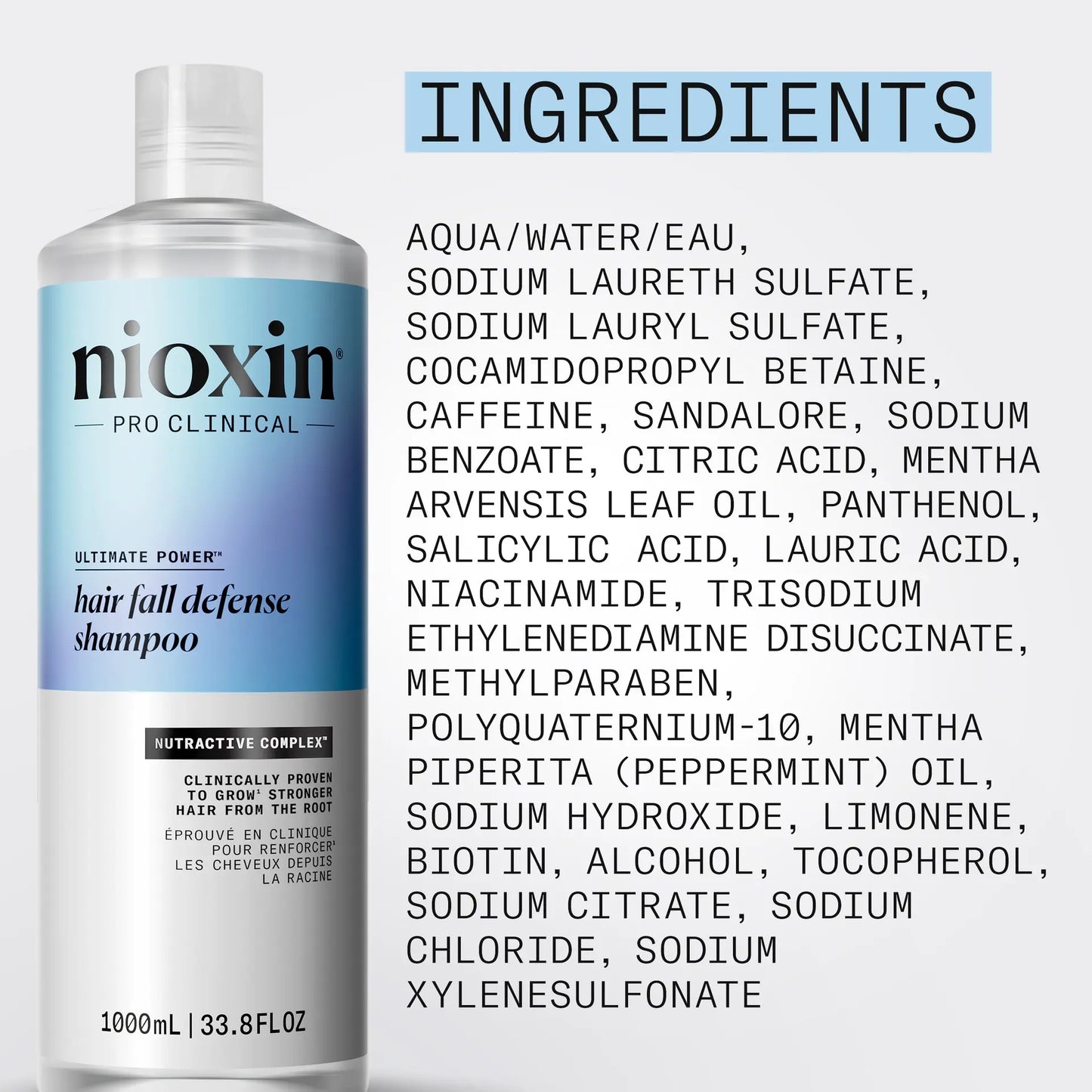 Nioxin Hair Fall Defense Shampoo 1L