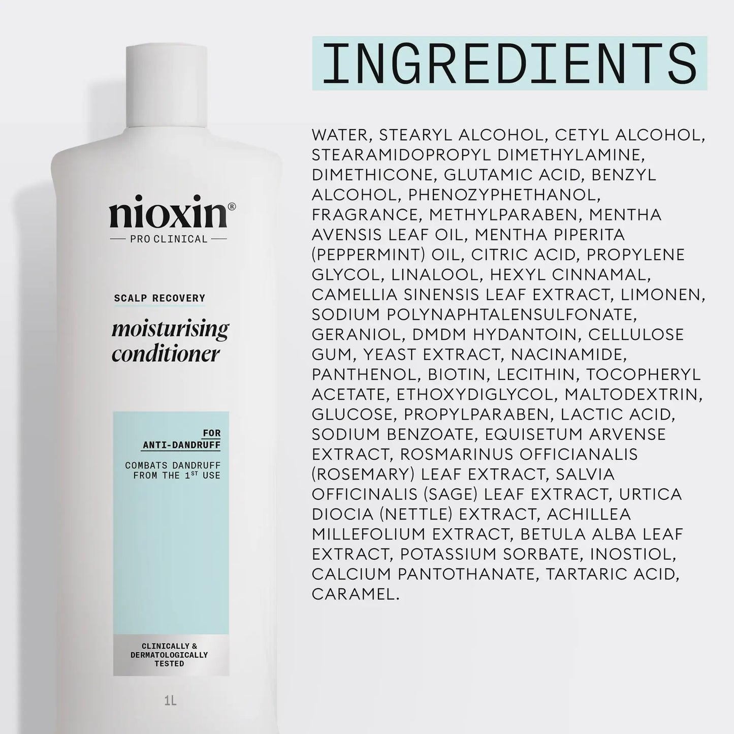 Nioxin Scalp Recovery System Moisturizing Conditioner 1L