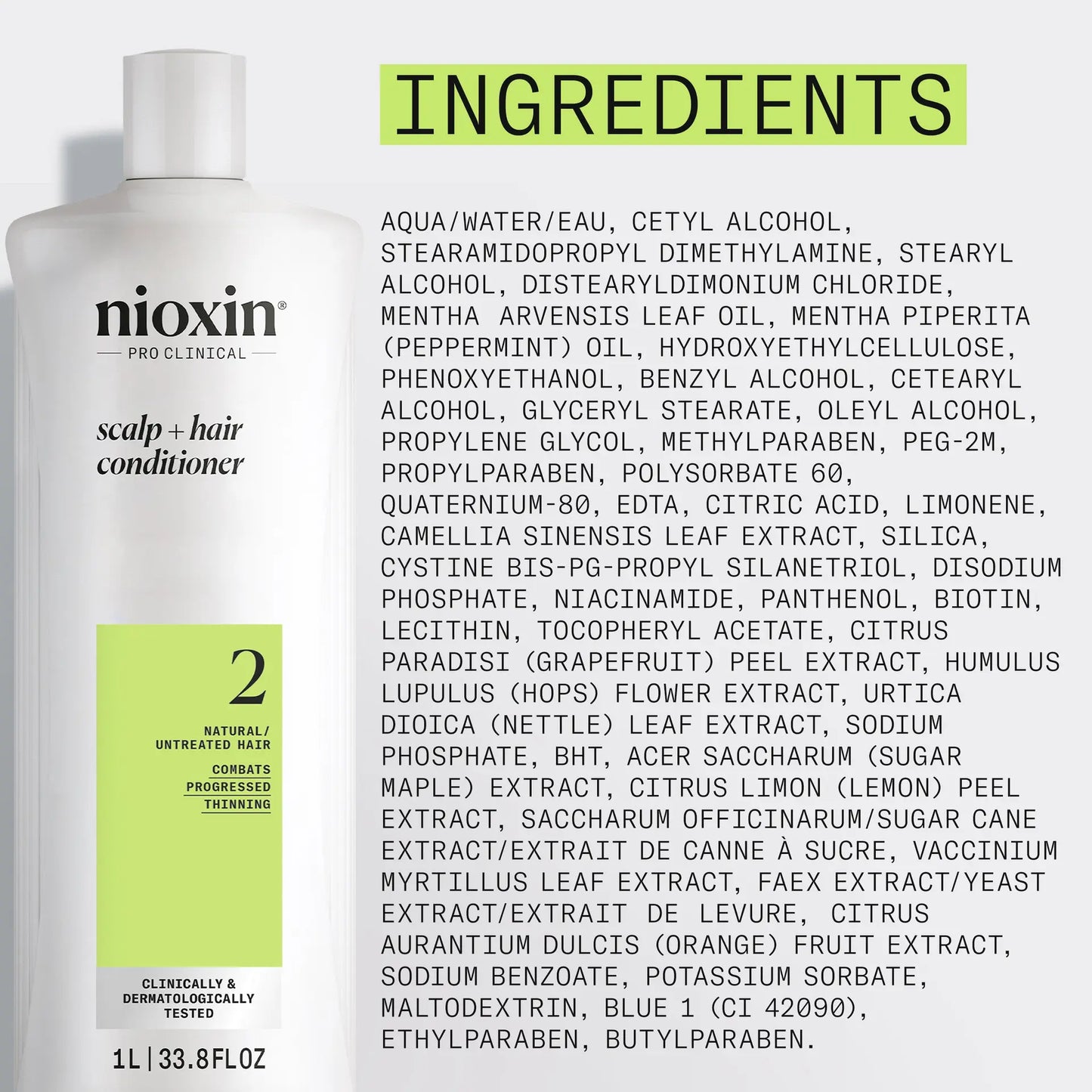 Nioxin Scalp + Hair Thickening System 2 Conditioner 1L