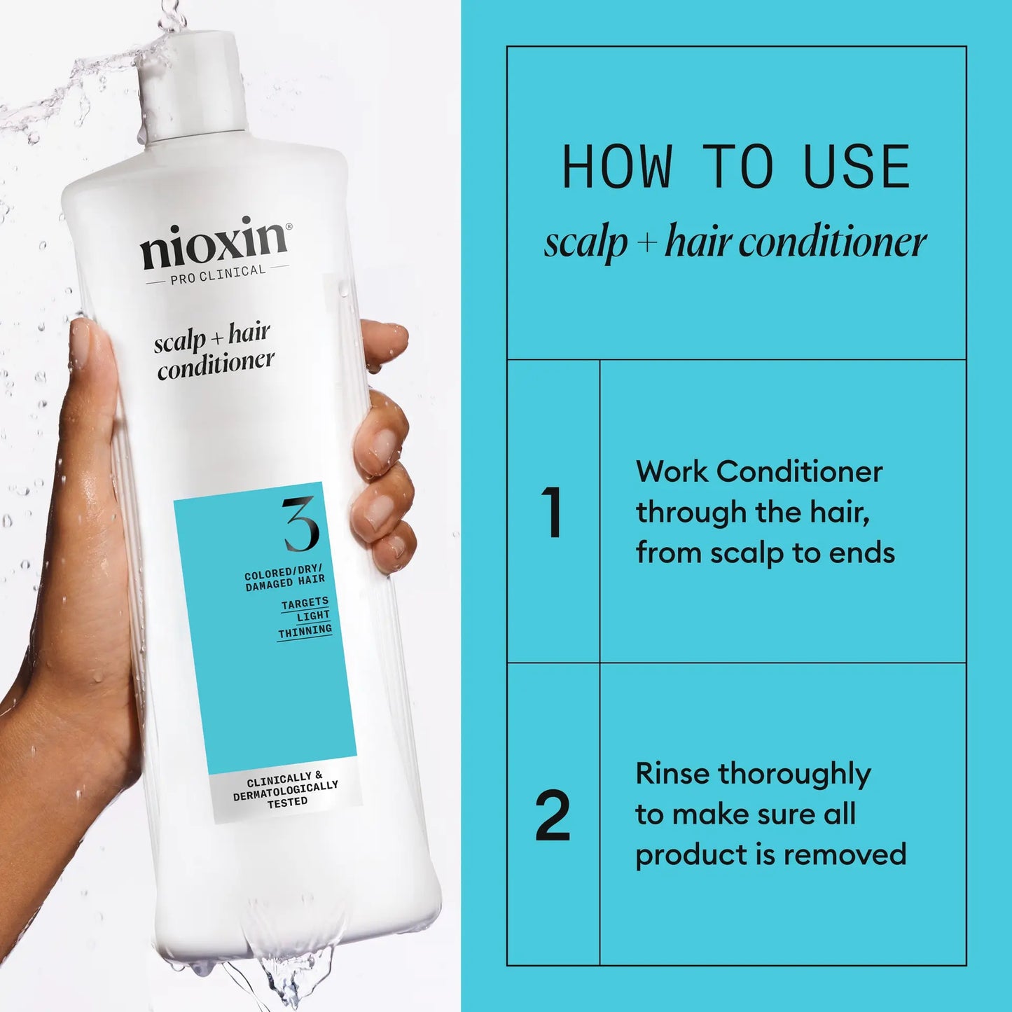 Nioxin Scalp + Hair Thickening System 3 Conditioner 1L