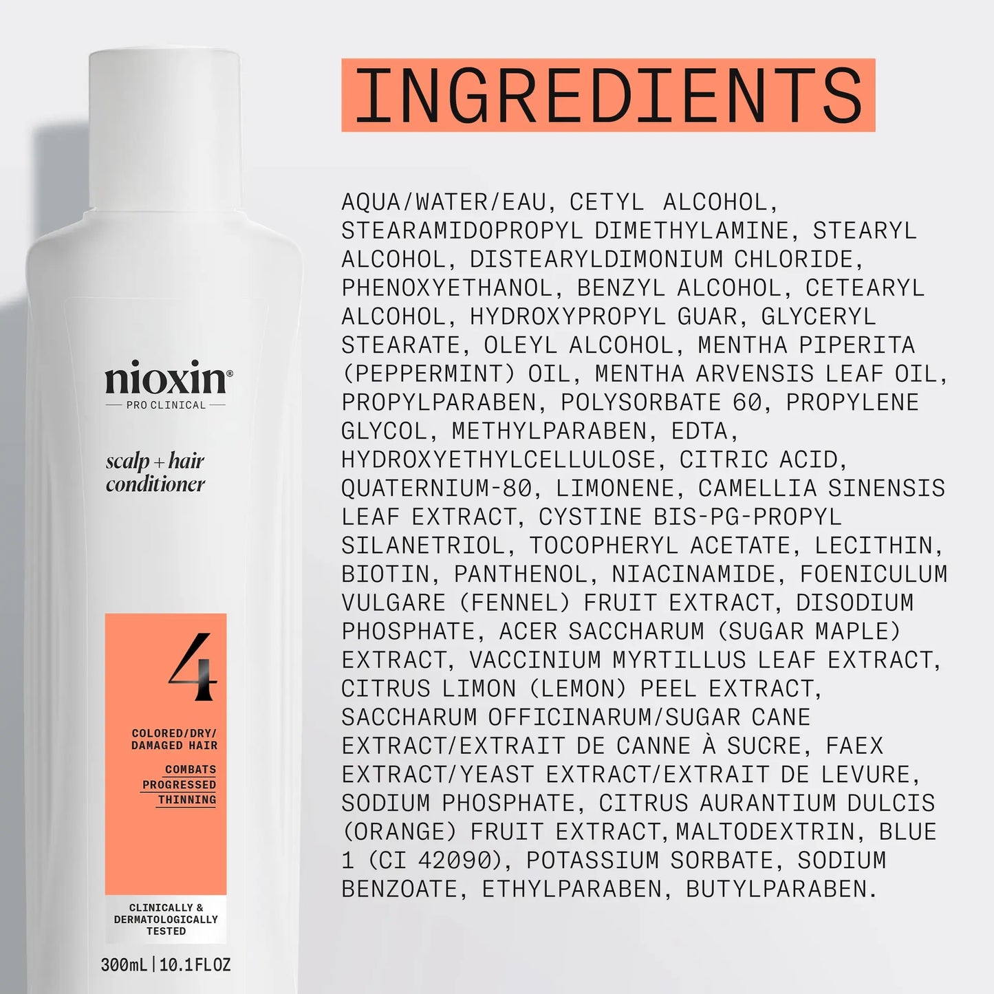 Nioxin Scalp + Hair Thickening System 4 Conditioner 300ml