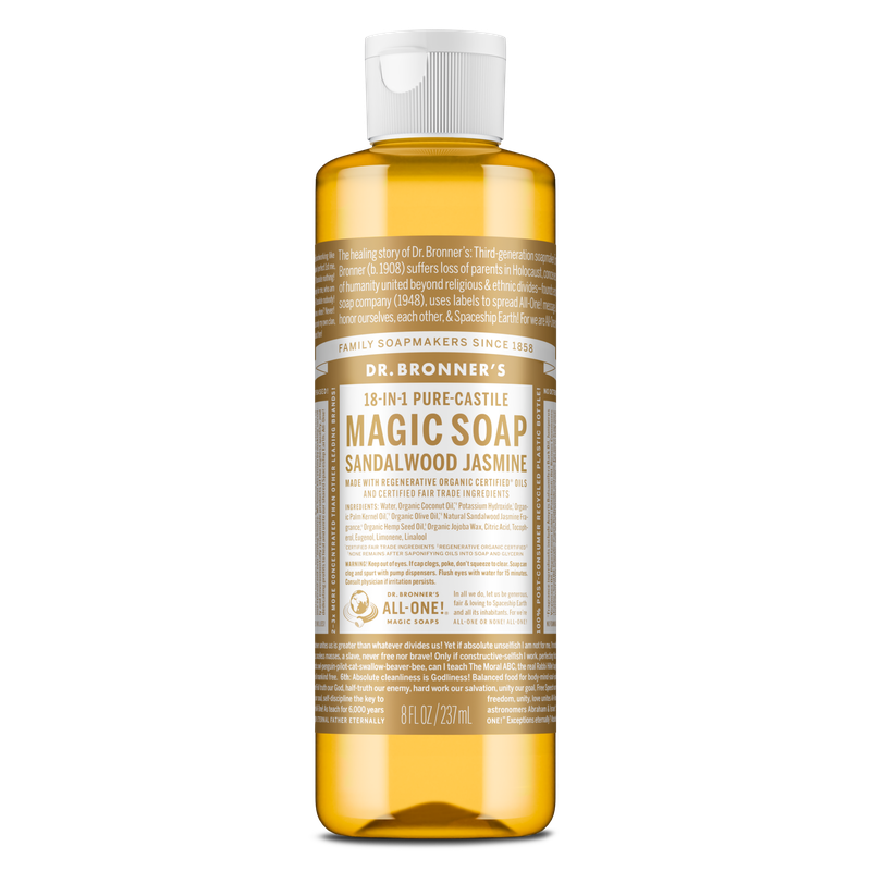 Dr. Bronner's Pure Castile Liquid Soap - Sandalwood and Jasmine 237ml