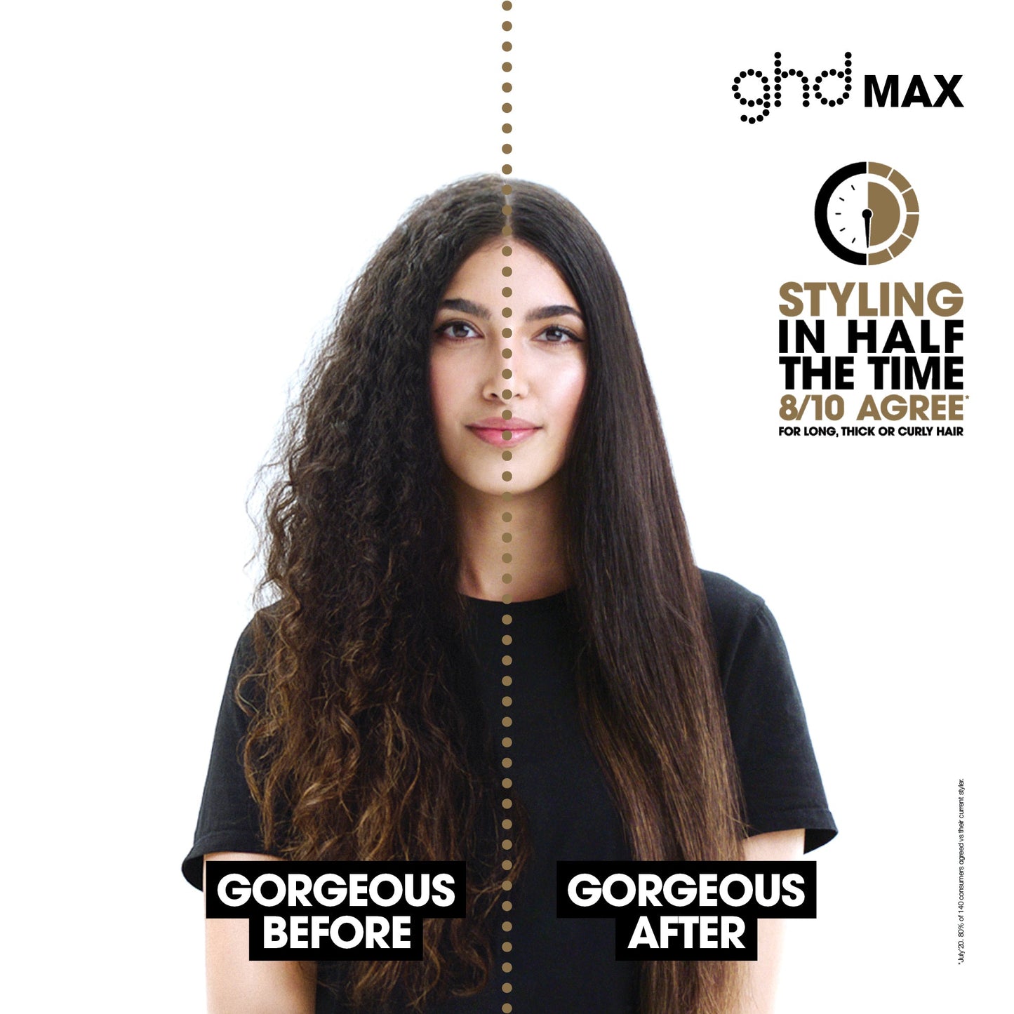 ghd Max Wide-Plate Hair Straightener 42mm Plate - Black