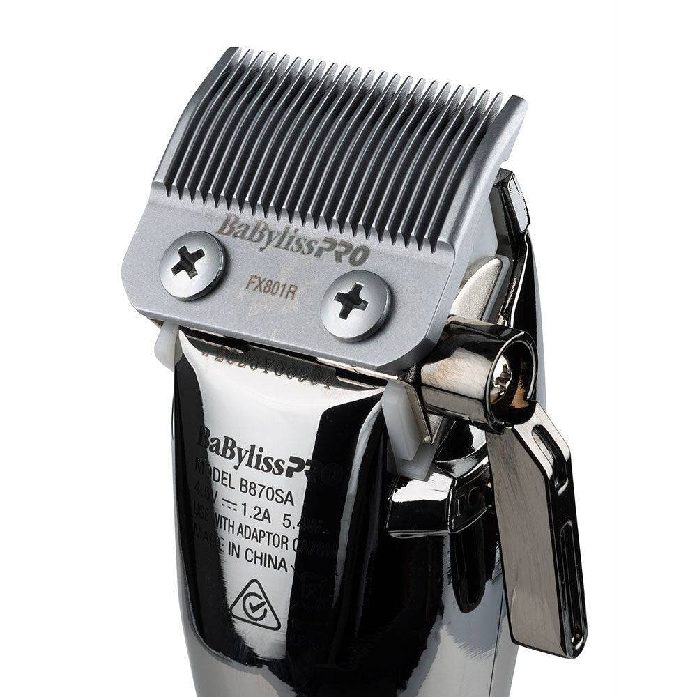 BaBylissPRO BaBylissPRO Silver FX Lithium Clipper - Silver Cord/Cordless Beard Care