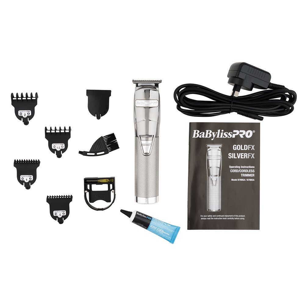 BaBylissPRO BaBylissPRO Silver FX Trimmer Cord/Cordless Beard Care