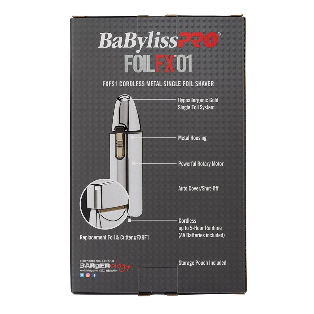 BaBylissPRO BaBylissPRO Silver Single Foil Shaver Beard Care