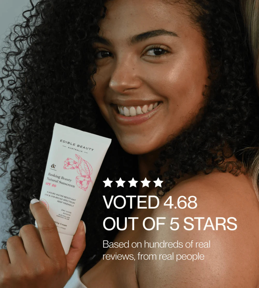 Edible Beauty Basking Beauty Natural Sunscreen SPF50 100g