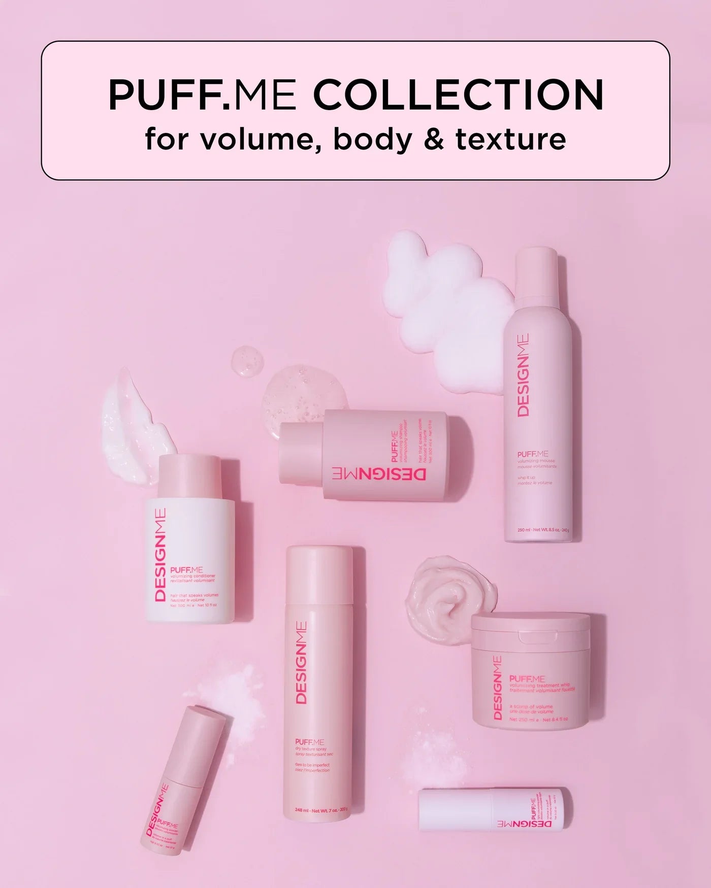 Design.ME Puff Me Dry Texture Volumizing Spray 69ml