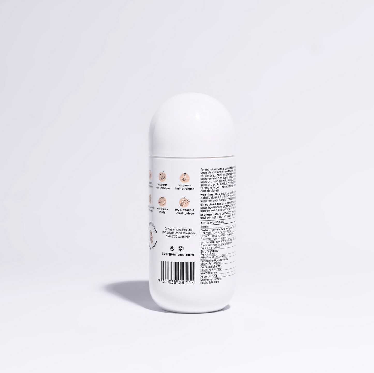 georgiemane Hair Growth Capsules x120