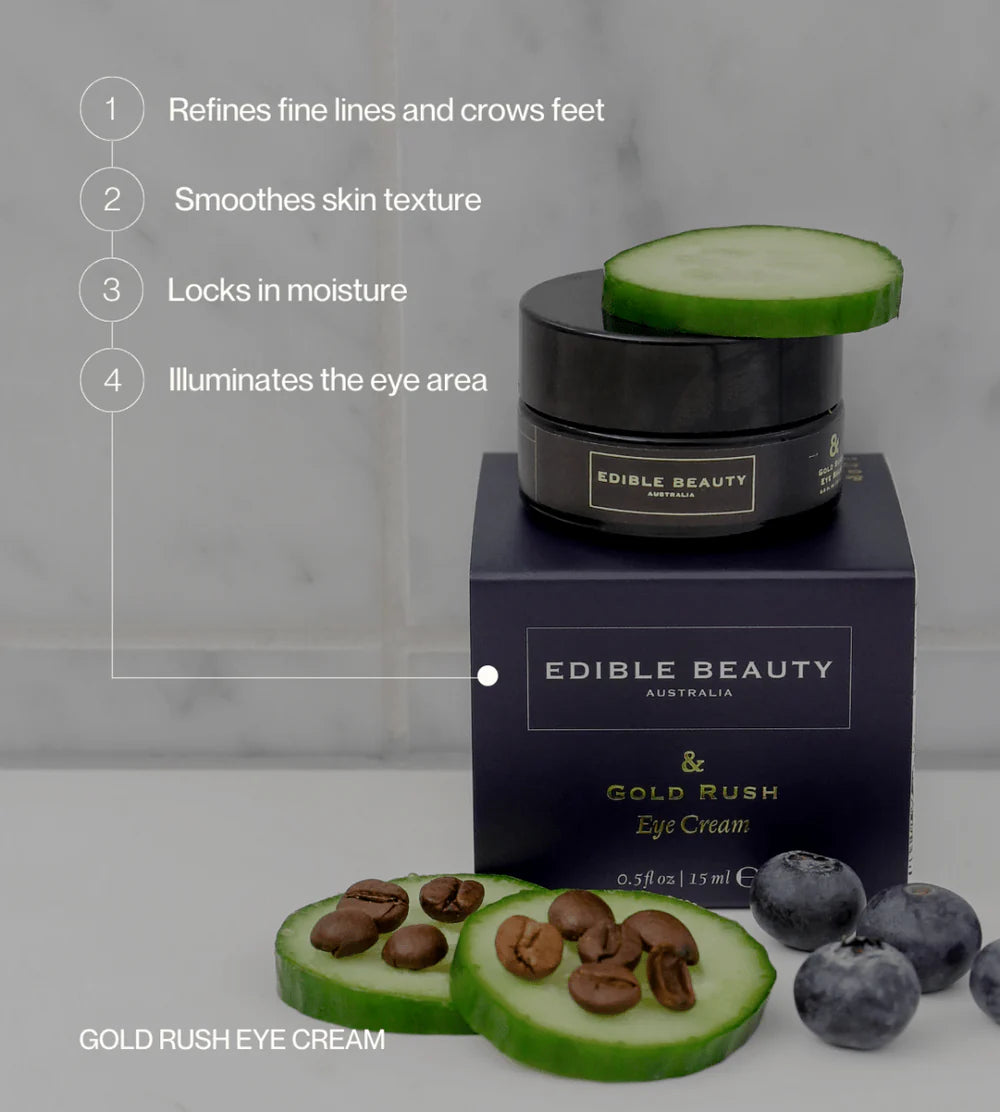 Edible Beauty & Gold Rush Eye Cream 10ml